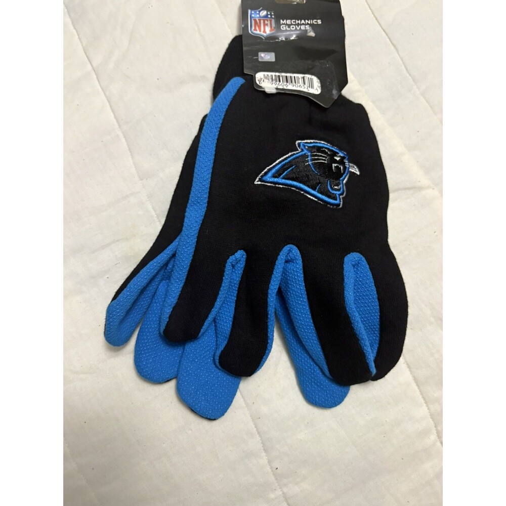 NFL Carolina Panthers Sport Utility Gloves Stripe Team Logo Win-Craft Adult